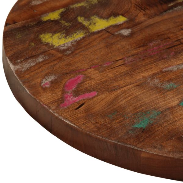 Плот за маса Ø 50x2,5 см кръгъл масивна регенерирана дървесина