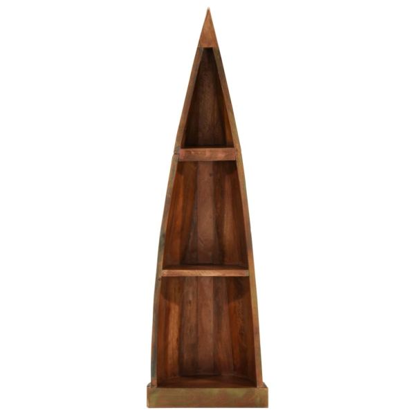 Шкаф тип лодка 39x27x127 см масивно регенерирано дърво