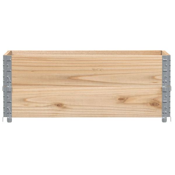 Палетни страници, 2 бр, 100x50 см, борова дървесина масив