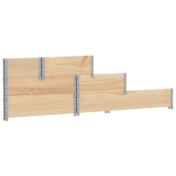3-степенна повдигната леха 120x80 см масивна борова дървесина