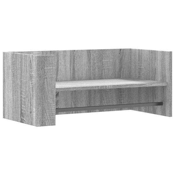 Стенен рафт, сив сонома, 70,5x35x30,5 см, инженерно дърво