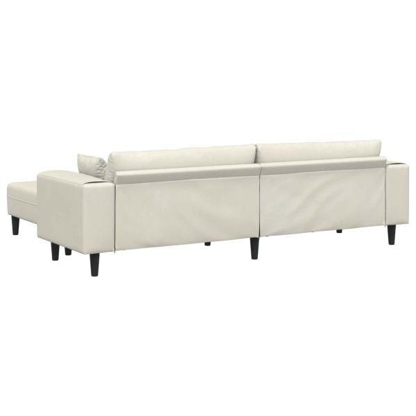 Диван 3 pcs Крем 250 x 188 x 76 см Кадифе