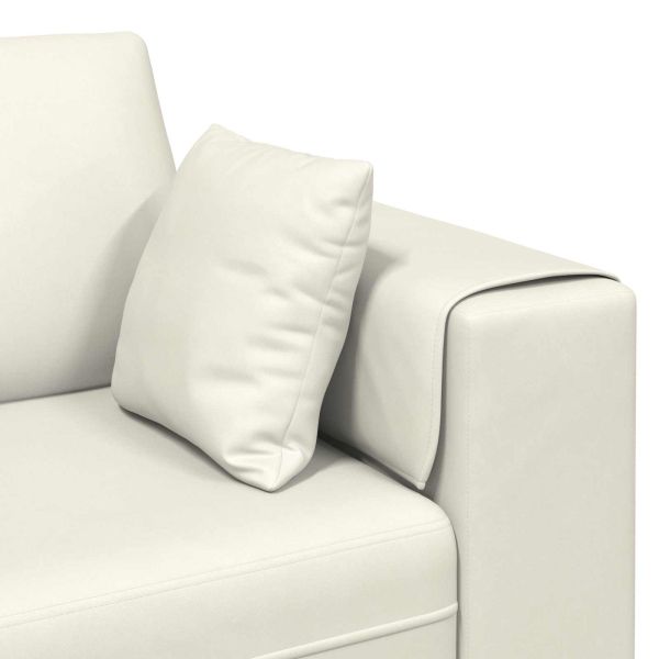 Диван 3 pcs Крем 250 x 188 x 76 см Кадифе