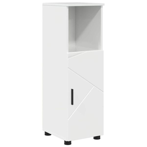 Комплект мебели за баня 4 бр. Лъскаво бяло 61 x 35 x 64 см