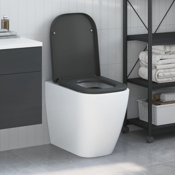 Тоалетна седалка Антрацит 47,5 x 35 x 3,6 см Дуропласт