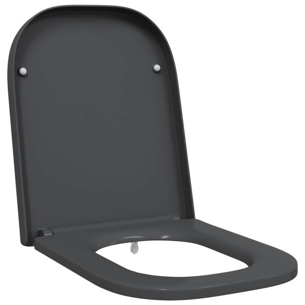 Тоалетна седалка Антрацит 47,5 x 35 x 3,6 см Дуропласт
