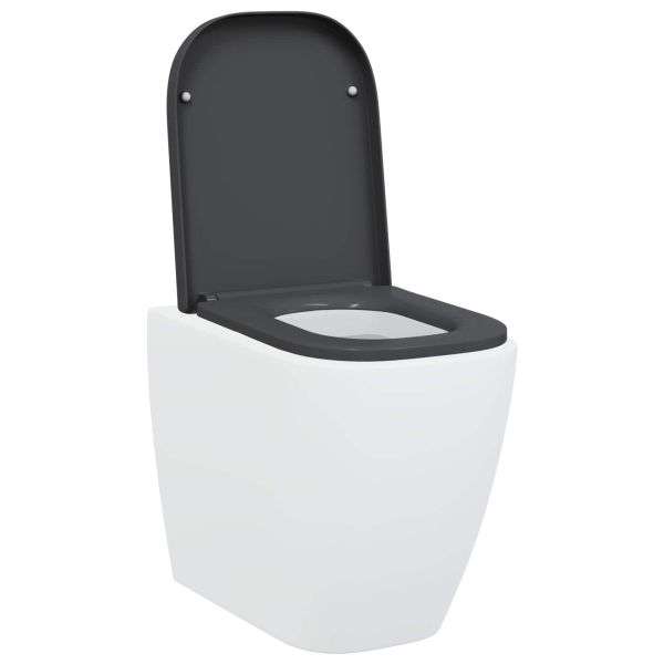 Тоалетна седалка Антрацит 47,5 x 35 x 3,6 см Дуропласт