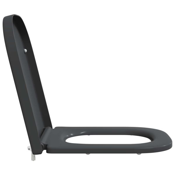 Тоалетна седалка Антрацит 47,5 x 35 x 3,6 см Дуропласт