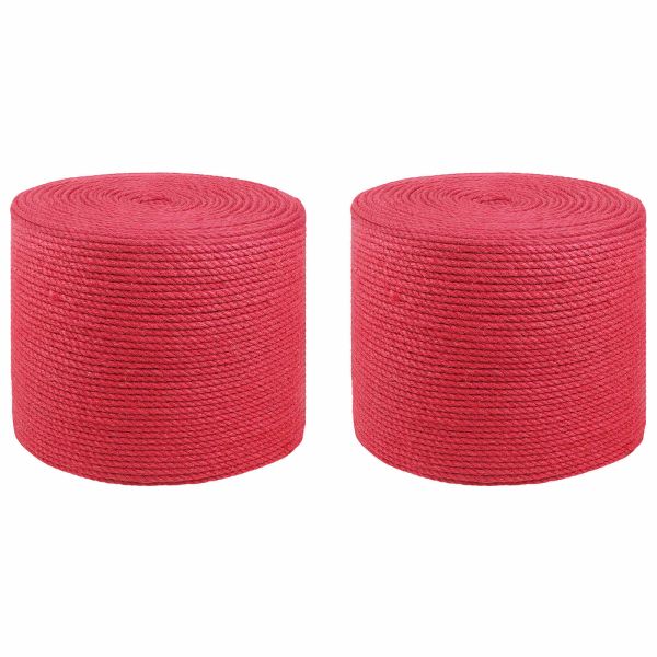 Въже от юта 2 pcs Червено 100% Тоса юта