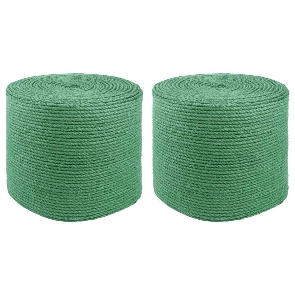 Въже от юта 2 pcs Зелено 100% Тоса юта