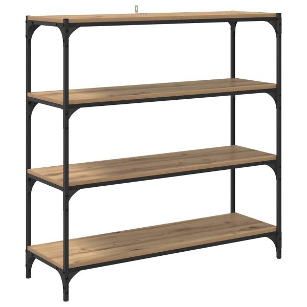 Шкаф за книги 3 нива 100 x 33 x 100 см Дъб