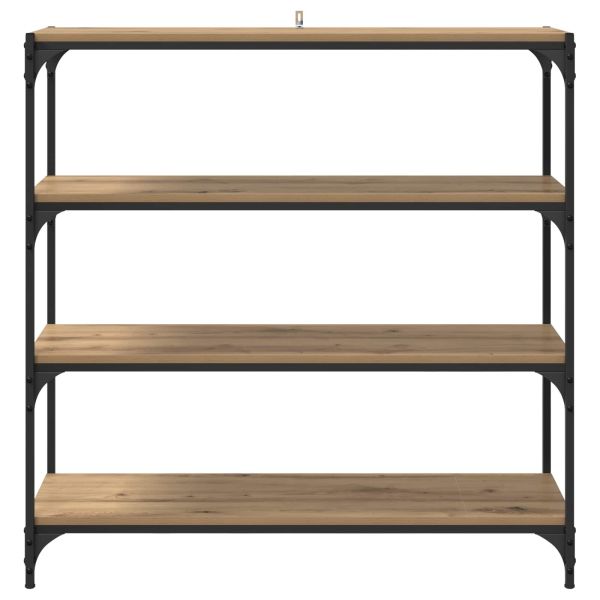 Шкаф за книги 3 нива 100 x 33 x 100 см Дъб