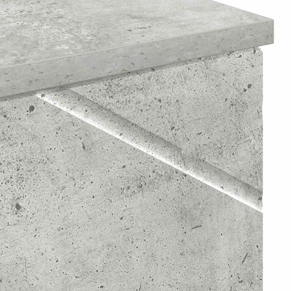 Шкаф за баня със съхранение Циментено сиво 30 x 35 x 192 см