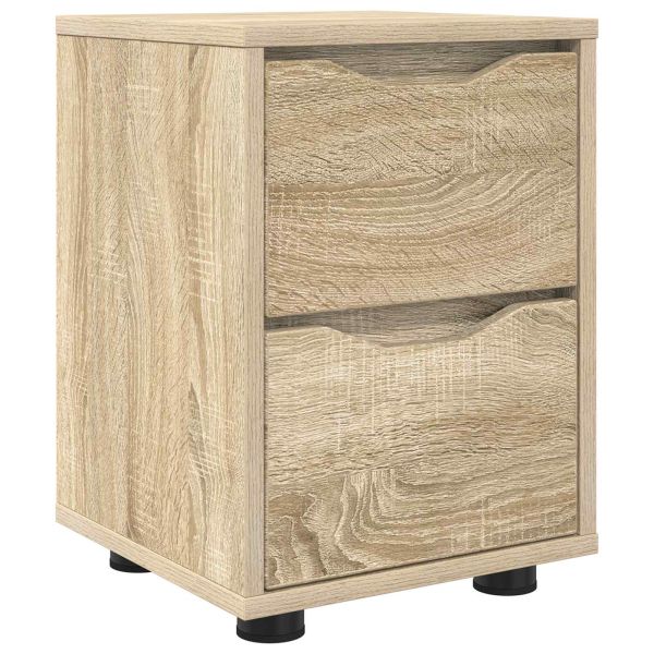 Нощно шкафче Сонома дъб 30,5 x 30 x 43 см Инженерно дърво