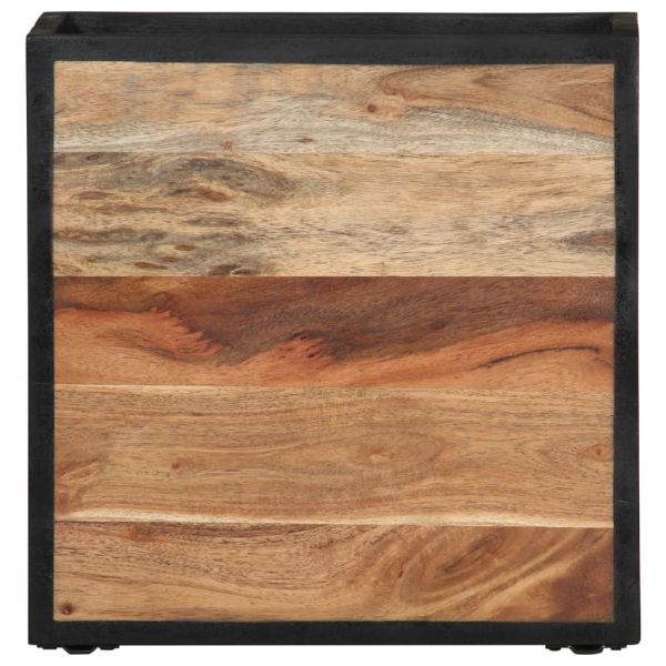 Стенно нощно шкафче 35x35x20 см масивна акация