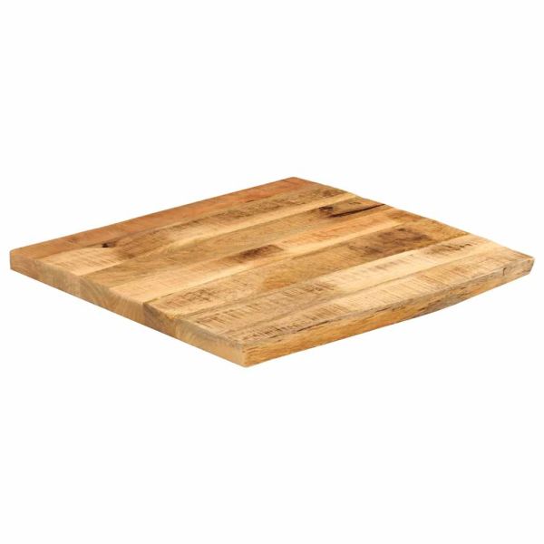 Плот на маса 80x80x3,8 cm Жив ръб Масивна дървесина Грубо манго