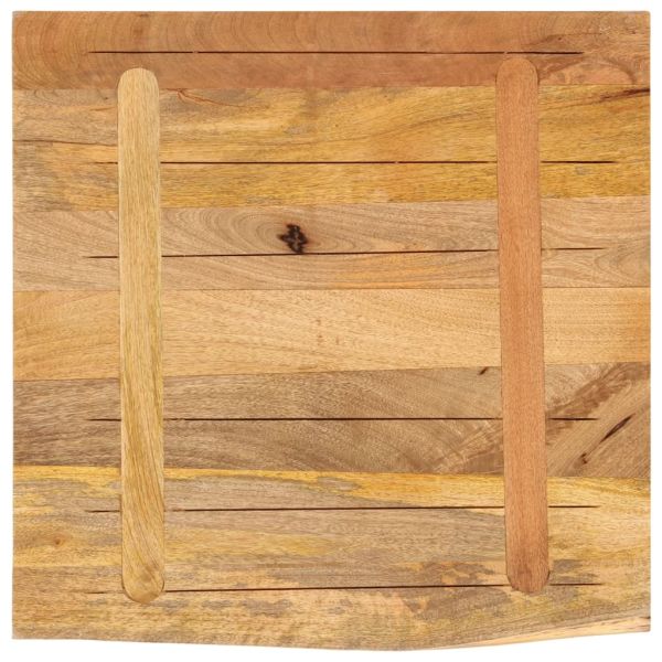 Плот на маса 80x80x3,8 cm Жив ръб Масивна дървесина Грубо манго