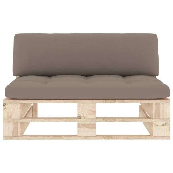 Градинска палетен среден диван импрегнирано борово дърво