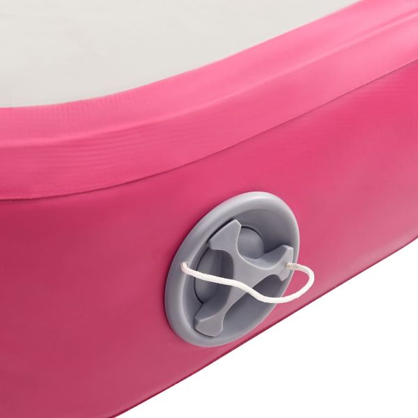 Надуваем дюшек за гимнастика с помпа, 700x100x20 см, PVC, розов