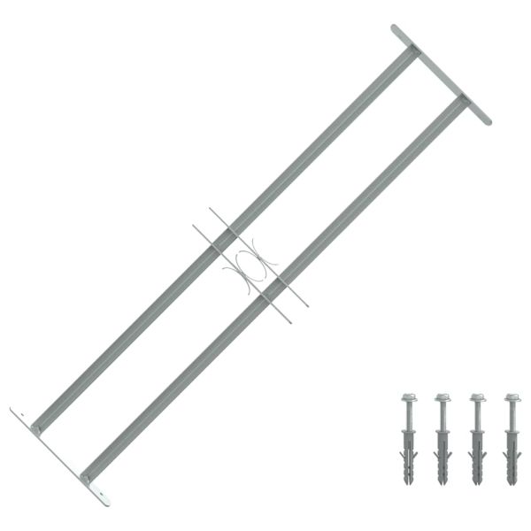 Решетки за прозорци 700-1050 mm Поцинкована стомана Сребристо