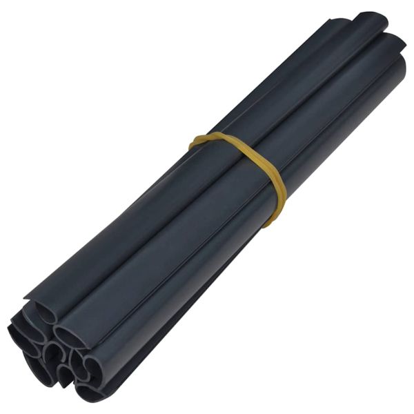 PVC лента за поверителност 35x0,19 м, матово тъмносива