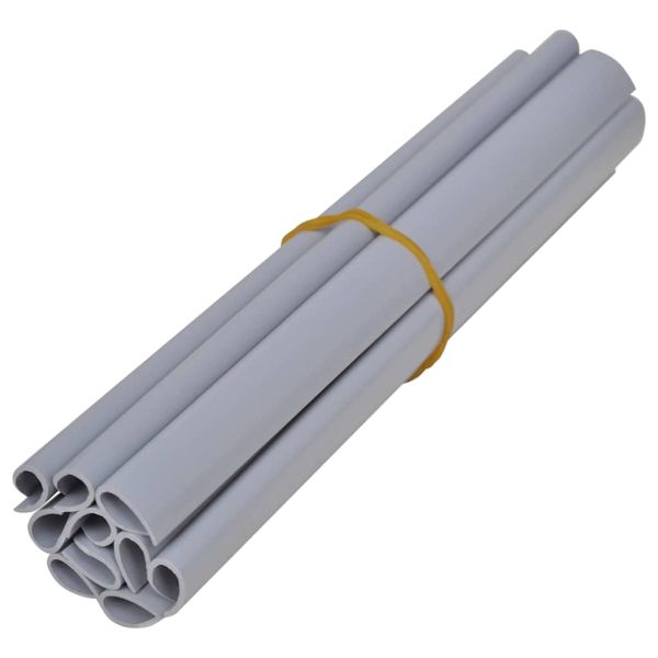 PVC лента за поверителност 35x0,19 м, матово светло сива
