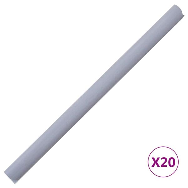 PVC лента за поверителност 35x0,19 м, матово светло сива