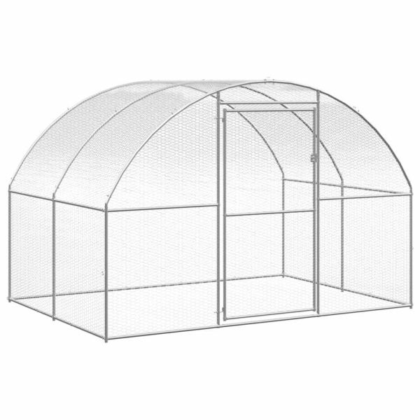 Птичарник на открито, 3x12x2 м, поцинкована стомана