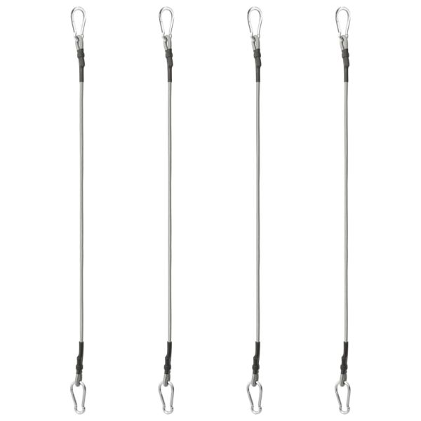 310252 Ropes with Carabiner 4 pcs Rubber