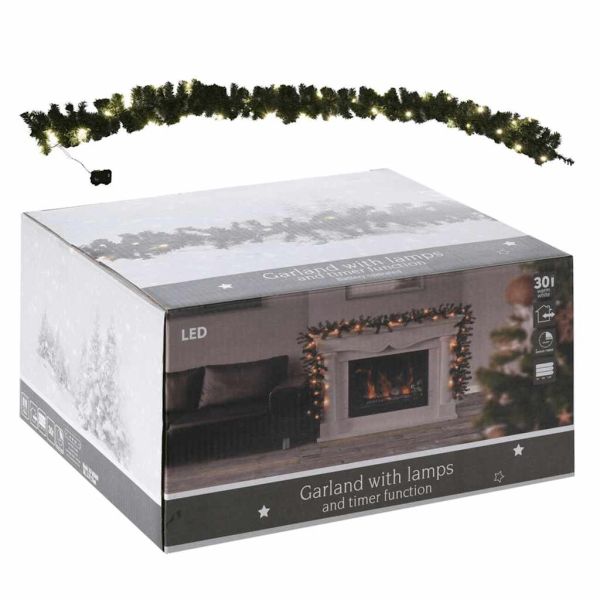 Ambiance Коледен гирлянд с 30 LED, 270 см