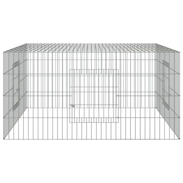 Клетка за зайци, 110x110x55 см, поцинковано желязо