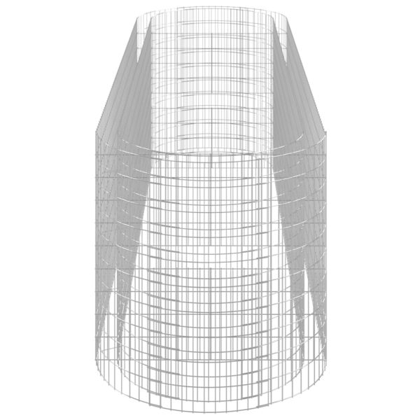 Габион повдигната леха, поцинковано желязо, 400x100x100 cм
