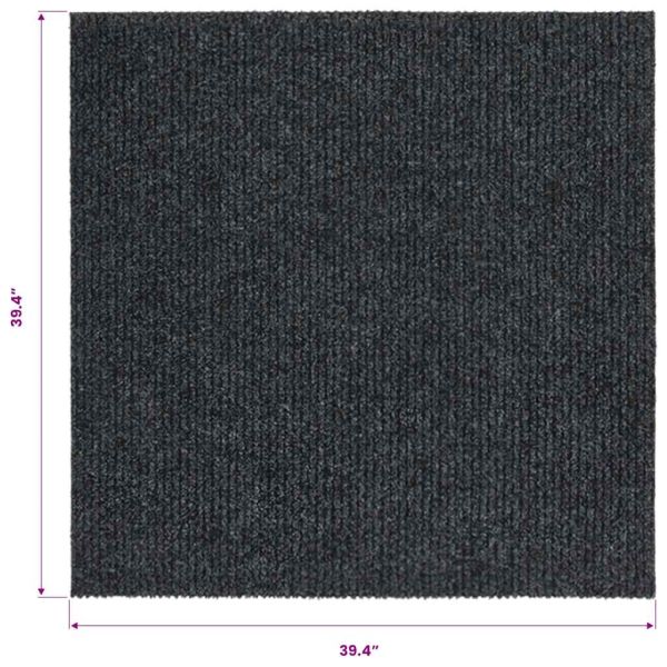 Абсорбиращо мръсотията килимче, 100x100 см, антрацит