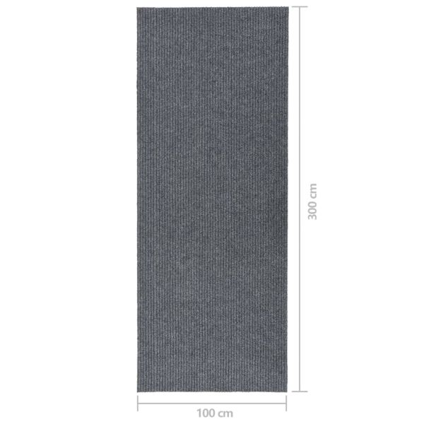 Абсорбиращо мръсотията килимче, 100x300 см, сиво
