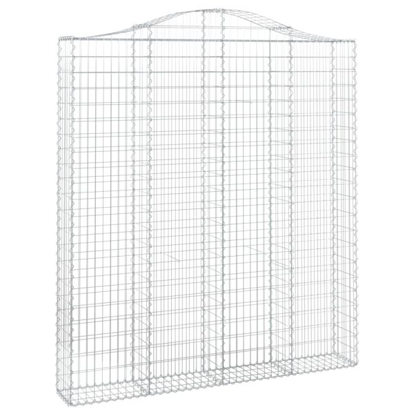 Дъговидна габионна кошница 200x30x220/240 см поцинковано желязо