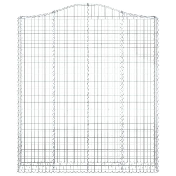 Дъговидна габионна кошница 200x30x220/240 см поцинковано желязо