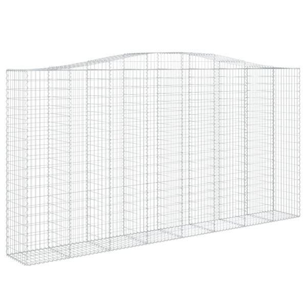 Дъговидна габионна кошница 400x50x200/220 см поцинковано желязо