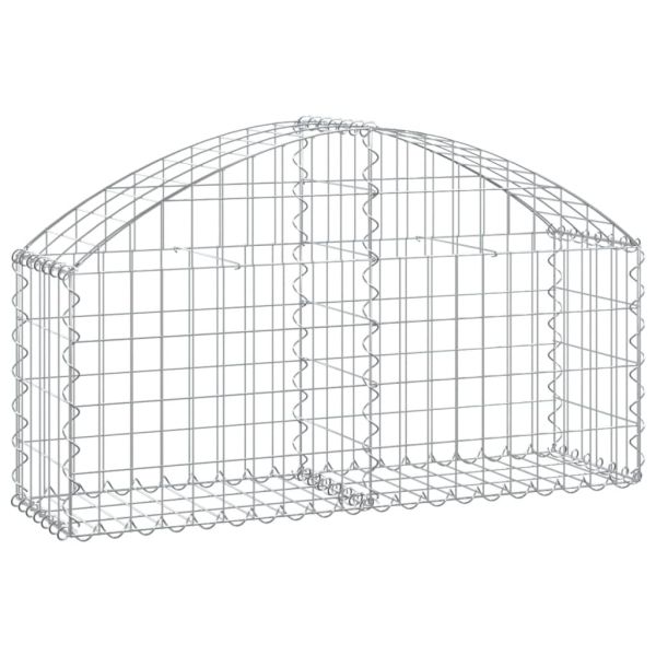 Дъговидна габионна кошница 100x30x40/60 см поцинковано желязо