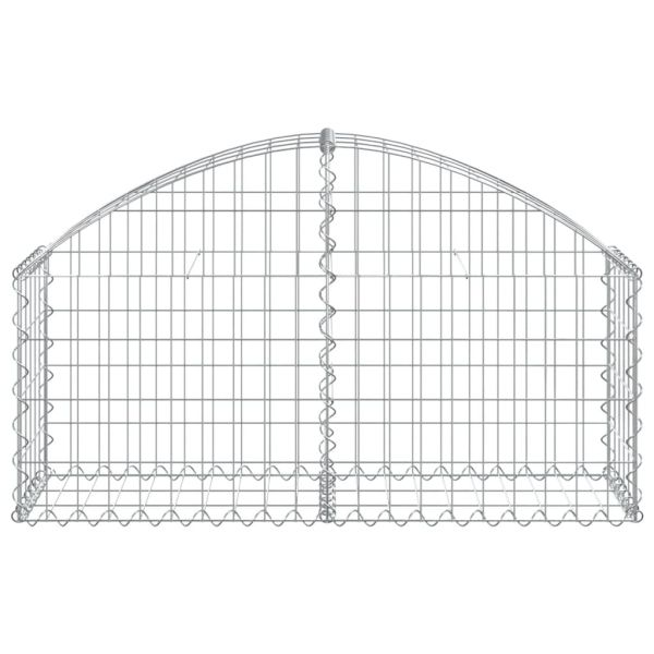 Дъговидна габионна кошница 100x30x40/60 см поцинковано желязо