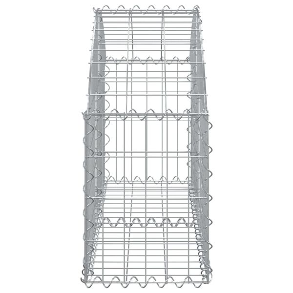 Дъговидна габионна кошница 100x30x40/60 см поцинковано желязо