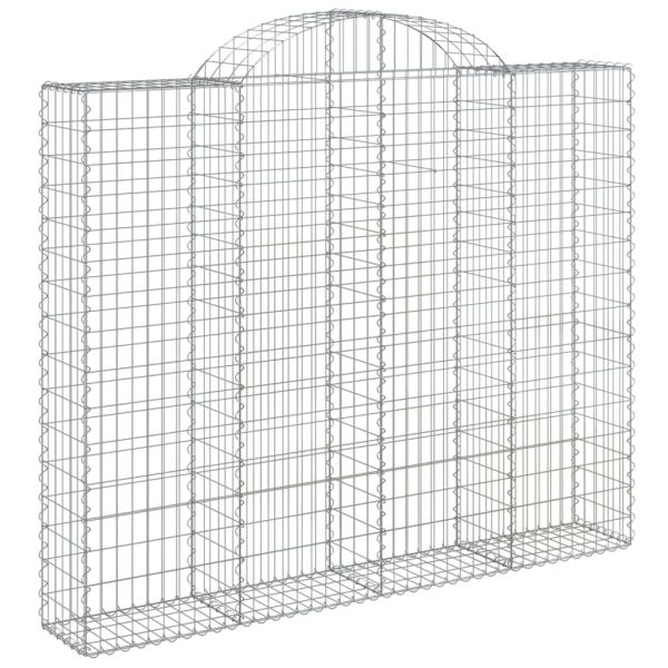 Дъговидна габионна кошница 200x30x160/180 см поцинковано желязо