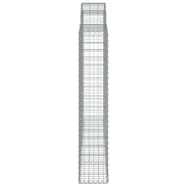 Дъговидна габионна кошница 200x30x160/180 см поцинковано желязо