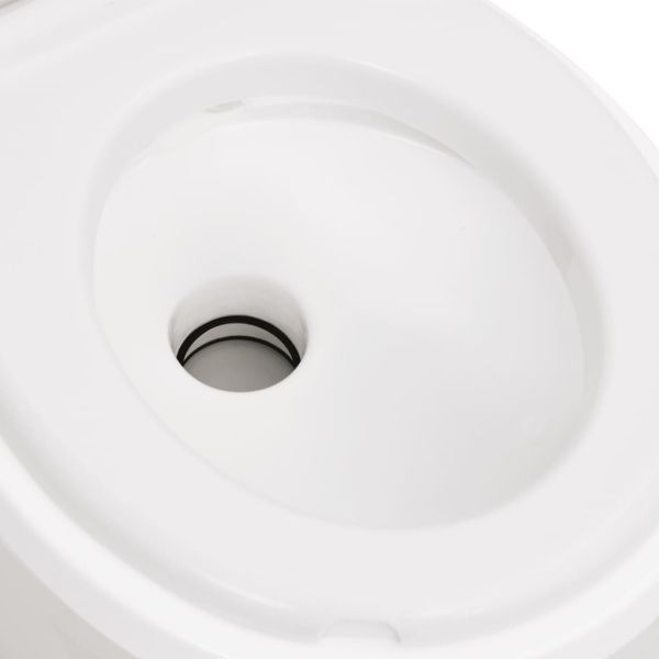 Вградена къмпинг тоалетна бяла 24+17 л HDPE и PP