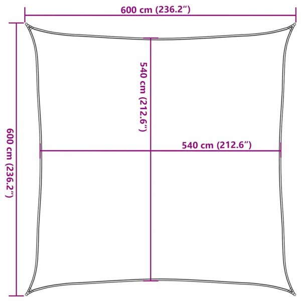 Платно-сенник, 160 г/м², червено, 6x6 м, HDPE