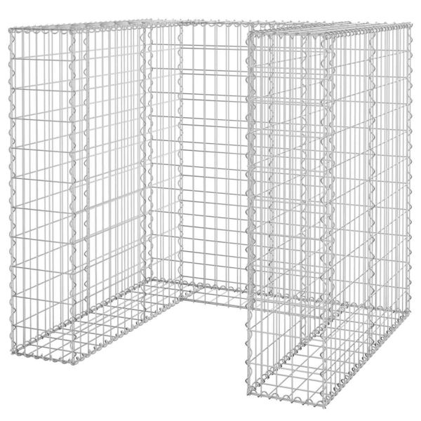 Габионна стена за контейнер поцинкована стомана 110x100x110 см