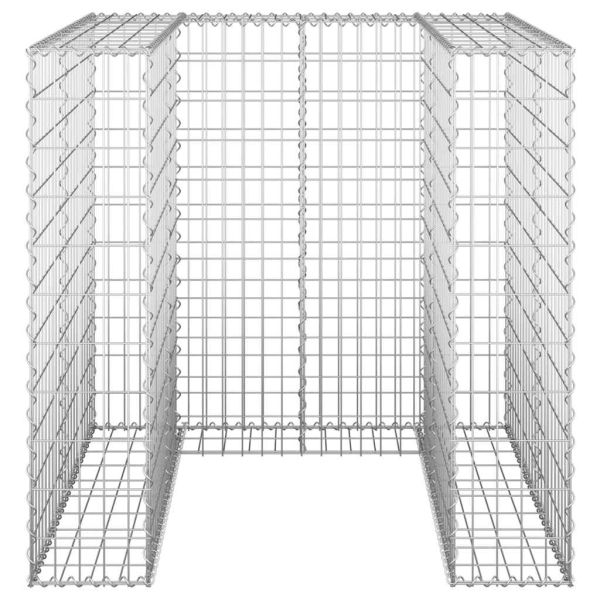 Габионна стена за контейнер поцинкована стомана 110x100x110 см