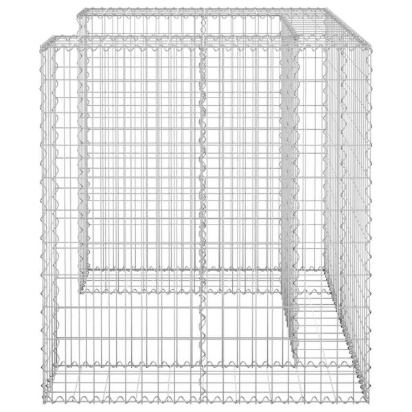Габионна стена за контейнер поцинкована стомана 110x100x110 см