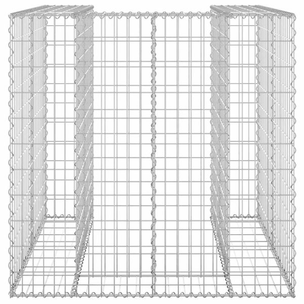 Габионна стена за контейнер поцинкована стомана 110x100x110 см
