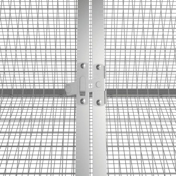 Клетка за зайци антрацит 504,5x80,5x71 см поцинкована стомана