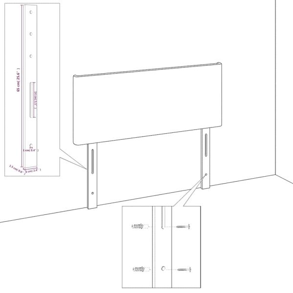 Горна табла за легло, тъмнозелена, 147x16x78/88 см, кадифе